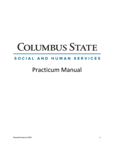 Practicum Manual - Columbus State Community College