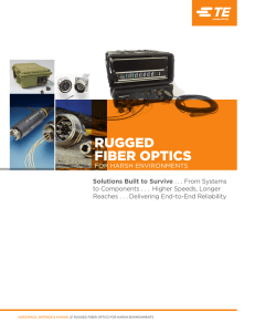 Brochure Fiber Optic Solutions for Rugged