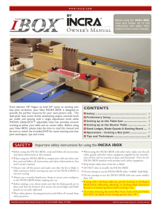 INCRA I-Box Manual