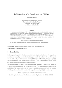 PC-Labeling of a Graph and its PC-Set