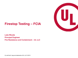 Firestop Testing – FCIA