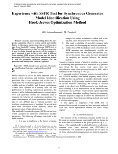 Experience with SSFR Test for Synchronous Generator Model