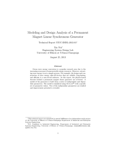 Modeling and Design Analysis of a Permanent Magnet Linear