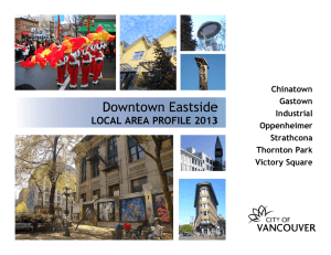 Downtown Eastside Local Area Profile (2013)