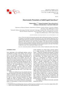 Electrostatic Potentials at Solid/Liquid Interfaces*