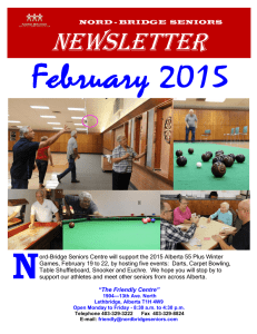 Newsletter - Nord-Bridge Seniors Centre