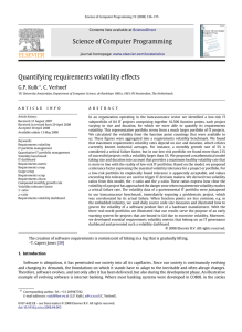 Quantifying Requirements Volatility Effects