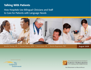 Talking With Patients - Pacific Interpreters