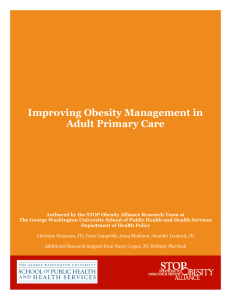 Improving Obesity Management in Adult Primary Care