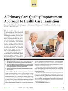 A Primary Care Quality Improvement Approach to Health