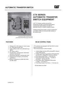 ctx series automatic transfer switch equipment