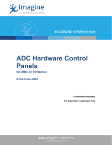 ADC Hardware Control Panels