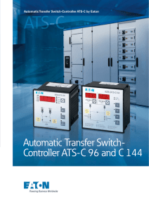 Automatic Transfer Switch- Controller ATS-C 96 and C 144