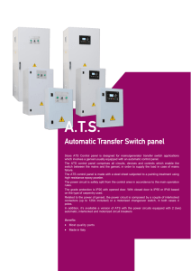 Sices ATS Control panel is designed for mains/generator transfer