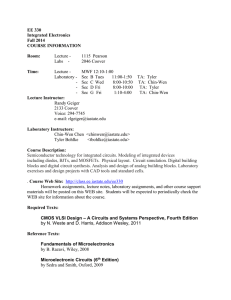 EE 330 Integrated Electronics Fall 2014 COURSE INFORMATION