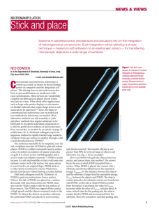 Stick and place - Rogers Research Group