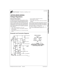 LM105/LM305/LM305A Voltage Regulators