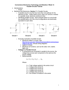 1 Cornerstone Electronics Technology and Robotics I Week 13