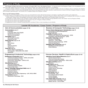 Programs of Study