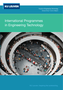 International Programmes in Engineering Technology