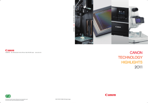 Canon Technology Highlights 2011