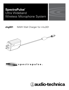 SpectraPulse chg001 Charger Manual - Audio