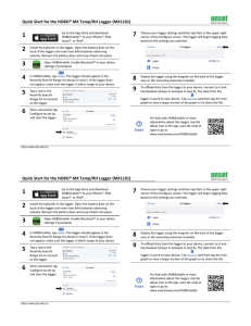 Quick Start for the HOBO MX Temp/RH Logger (MX1101)