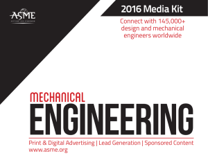 2016 Media Kit - American Society of Mechanical Engineers