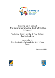 Child Cohort - Growing Up in Ireland