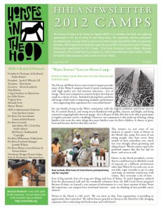 2012 camps - Horses in the Hood