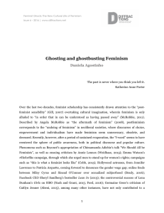 Ghosting and ghostbusting Feminism