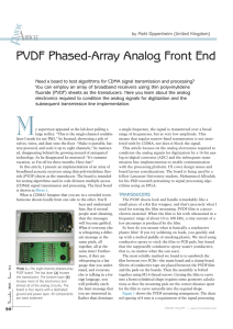 PVDF Phased-Array Analog Front End