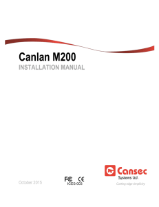 Canlan II Installation Manual