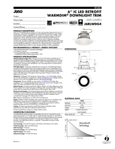 6” ic led retrofit warmdim® downlight trim