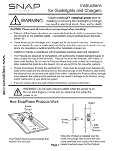 Instructions for Guidelight and Charger 2_9_16