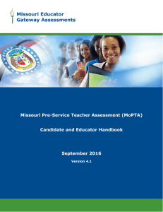 (MoPTA) Candidate and Educator Handbook