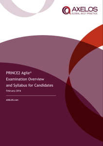 PRINCE2 Agile® Examination Overview and Syllabus for Candidates