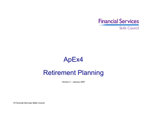 ApEx4 Retirement Planning