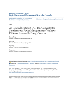 An Isolated Multiport DC–DC Converter for Simultaneous Power