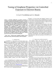 Tuning of Graphene Properties via Controlled Exposure to Electron