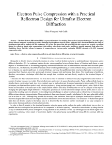 Electron Pulse Compression with a Practical Reflectron Design for