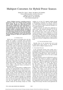 Multiport Converters for Hybrid Power Sources