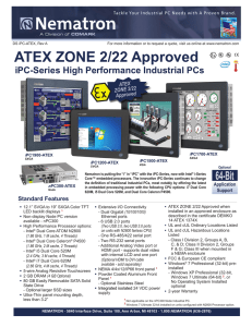 ATEX ZONE 2/22 Approved