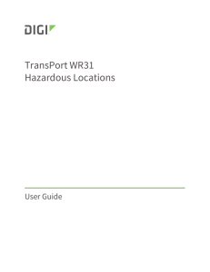 TransPort WR31 Hazardous Locations User Guide