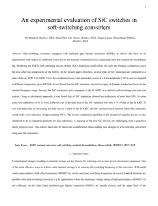 An experimental evaluation of SiC switches in soft-switching