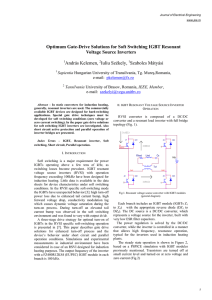 Optimum Gate-Drive Solutions for Soft Switching IGBT Resonant