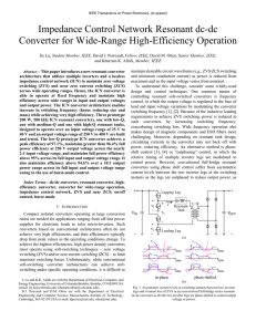 Impedance Control Network Resonant dc