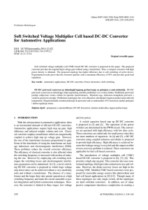 Soft Switched Voltage Multiplier Cell based DC