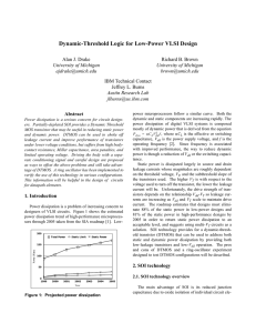 Dynamic-Threshold Logic for Low-Power VLSI Design