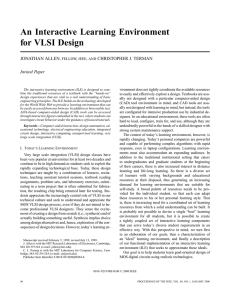 An interactive learning environment for VLSI design - People